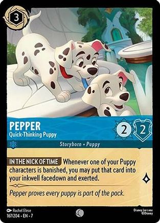Pepper (Quick-Thinking Puppy) - 167/204 - Common (Foil)