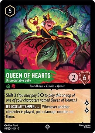 Queen of Hearts (Unpredictable Bully) - 95/204 - Super Rare