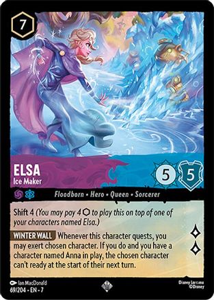 Elsa (Ice Maker) - 69/204 - Super Rare (Foil)