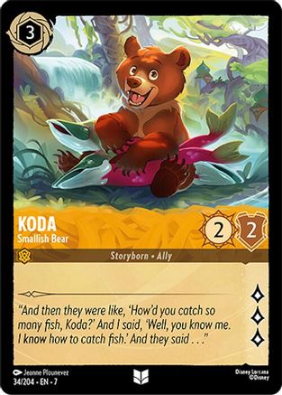 Koda (Smallish Bear) - 34/304 - Uncommon (Foil)