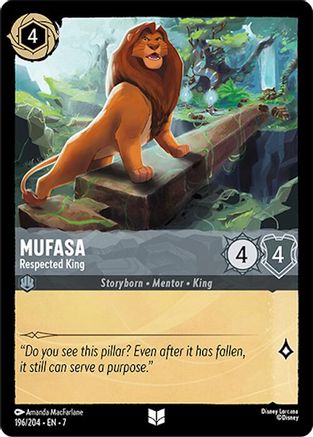 Mufasa (Respected King) - 196/204 - Uncommon (Foil)