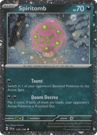 Spiritomb (Cosmos Holo) 129/198  - Holofoil Miscellaneous Cards & Products - Uncommon