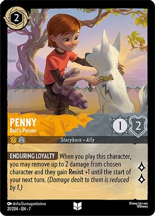 Penny (Bolt's Person) - 21/204 - Uncommon (Foil)
