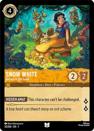 Snow White (Fairest in the Land) - 33/204 - Uncommon (Foil)
