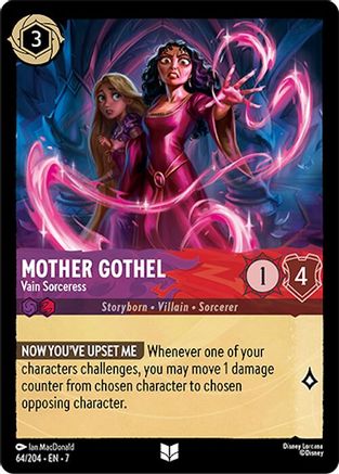 Mother Gothel (Vain Sorceress) - 64/204 - Uncommon (Foil)