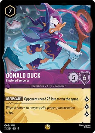 Donald Duck (Flustered Sorcerer) - 73/204 - Legendary