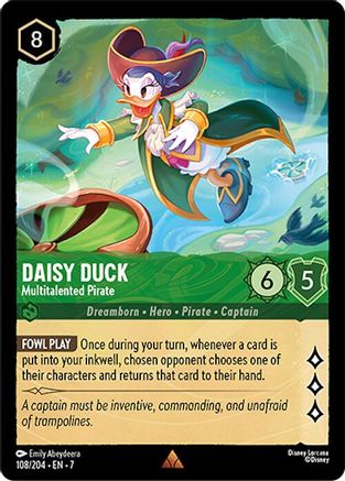 Daisy Duck (Multitalented Pirate) - 108/204 - Rare (Foil)
