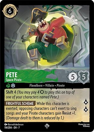 Pete (Space Pirate) - 114/204 - Super Rare (Foil)