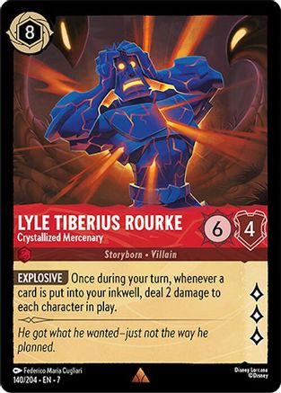 Lyle Tiberius Rourke (Crystallized Mercenary) - 140/204 - Rare