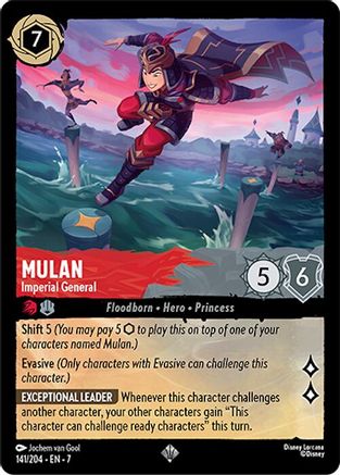 Mulan (Imperial General) - 141/204 - Super Rare
