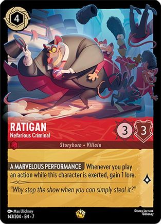 Ratigan (Nefarious Criminal) - 143/204 - Legendary (Foil)