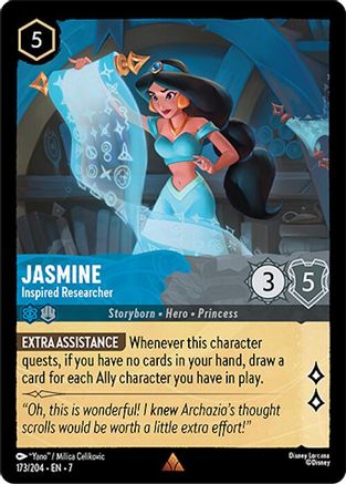 Jasmine (Inspired Researcher) - 173/204 - Rare (Foil)