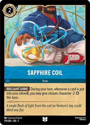 Sapphire Coil - 179/204 - Uncommon (Foil)