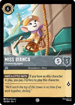 Miss Bianca (Unwavering Agent) - 195/204 - Common