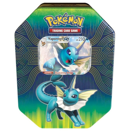 Pokémon Elemental Power Tin Featuring Vaporeon-GX