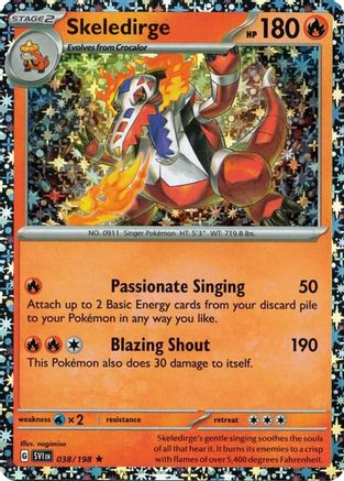 Skeledirge (Sparkle Holo) 038/198  - Holofoil Miscellaneous Cards & Products - Rare