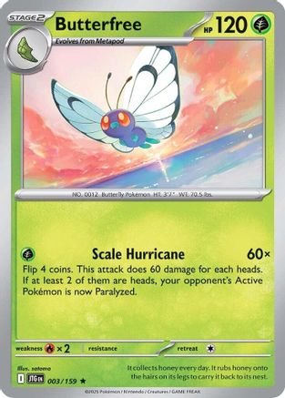 Butterfree 003  - Holofoil SV09 Journey Together - Rare