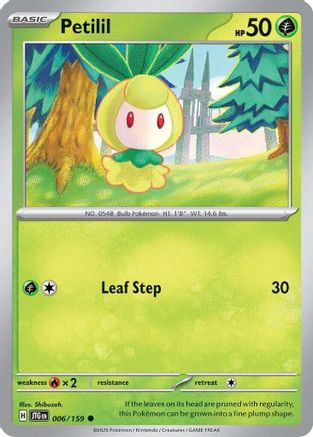 Petilil 006  - Reverse Holofoil SV09 Journey Together - Common