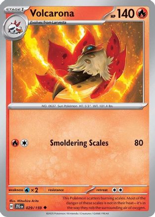 Volcarona 029  - Reverse Holofoil SV09 Journey Together - Uncommon