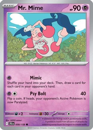 Mr. Mime 058  SV09 Journey Together - Common