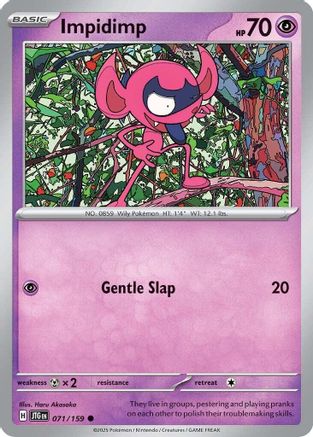 Impidimp 071  - Reverse Holofoil SV09 Journey Together - Common
