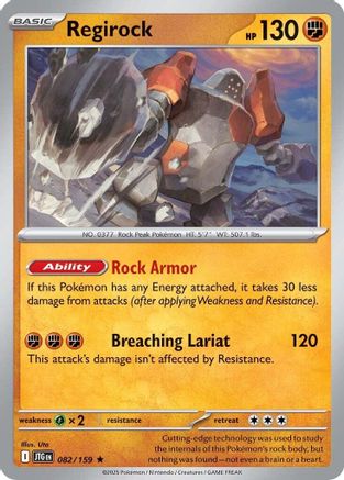 Regirock 082  - Holofoil SV09 Journey Together - Rare