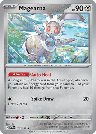Magearna 107  - Reverse Holofoil SV09 Journey Together - Rare