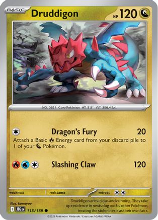 Druddigon 115  SV09 Journey Together - Common