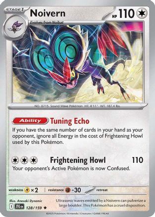 Noivern 128  - Reverse Holofoil SV09 Journey Together - Rare