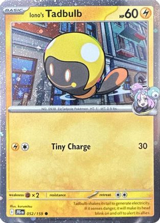 Iono's Tadbulb (Cosmos Holo) 052/159  - Holofoil Miscellaneous Cards & Products - Common
