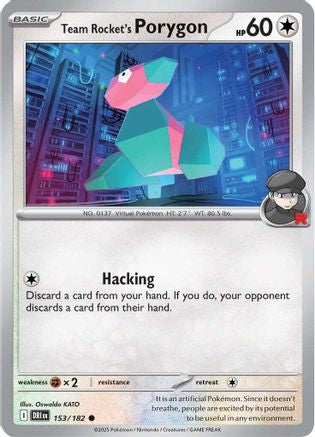 Team Rocket's Porygon 153 - Common