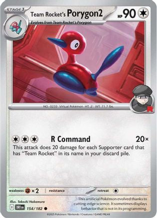Team Rocket's Porygon2 154 - Common - Reverse Holo