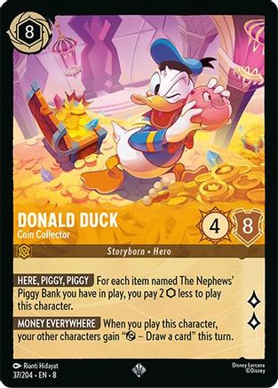 Donald Duck (Coin Collector) - 37/204 - Super Rare