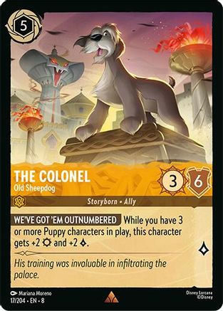The Colonel (Old Sheepdog) - 17/204 - Rare