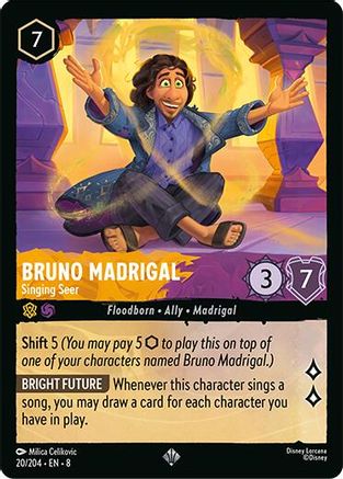 Bruno Madrigal (Singing Seer) - 20/204 - Super Rare (Foil)