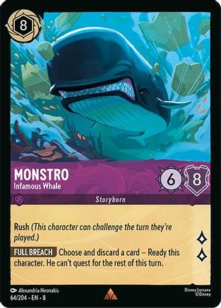 Monstro (Infamous Whale) - 64/204 - Rare