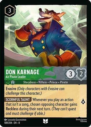 Don Karnage (Air Pirate Leader) - 108/204 - Uncommon