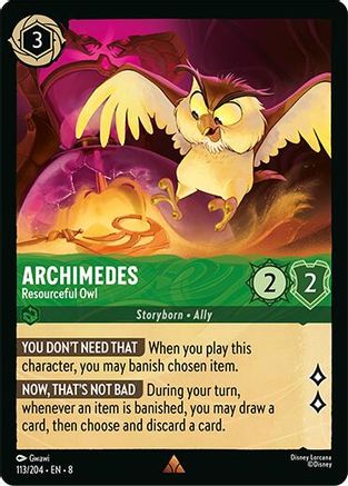 Archimedes (Resourceful Owl) - 113/204 - Rare