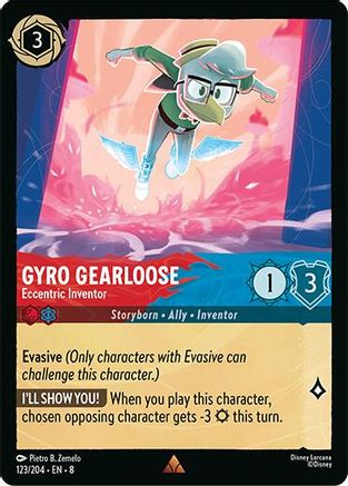 Gyro Gearloose (Eccentric Inventor) - 123/204 - Rare (Foil)