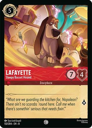 Lafayette (Sleepy Basset Hound) - 132/204 - Common (Foil)