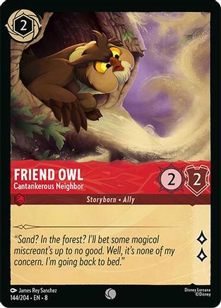 Friend Owl (Cantankerous Neighbor) - 144/204 - Common (Foil)