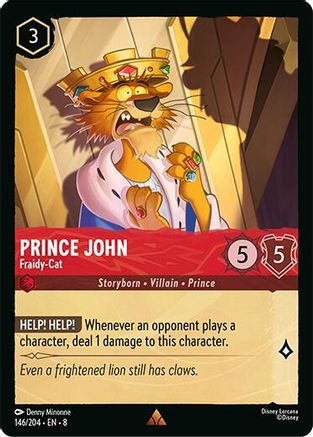 Prince John (Fraidy-Cat) - 146/204 - Rare (Foil)