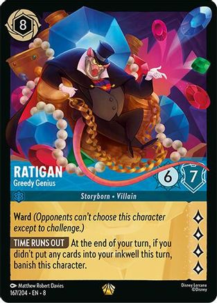 Ratigan (Greedy Genius) - 167/204 - Legendary (Foil)
