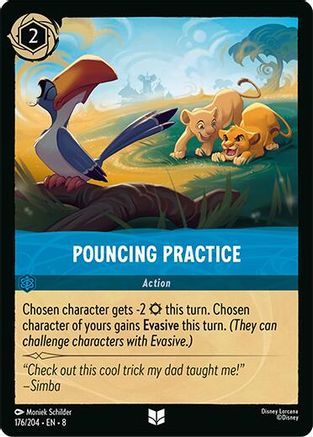 Pouncing Practice - 176/204 - Uncommon (Foil)