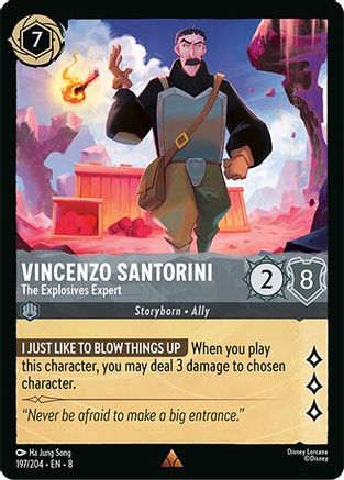 Vincenzo Santorini (The Explosives Expert) - 197/204 - Rare