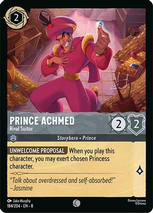 Prince Achmed (Rival Suitor) - 184/204 - Common (Foil)