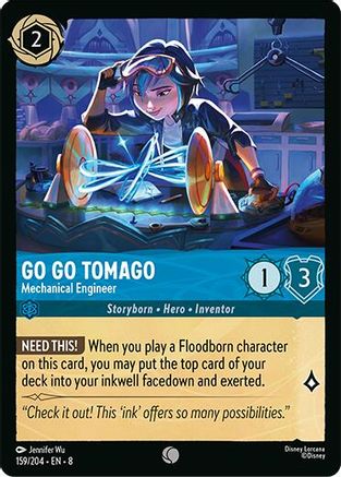 Go Go Tomago (Mechanical Engineer) - 159/204 - Common (Foil)