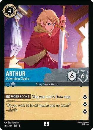 Arthur (Determined Squire) - 168/204 - Uncommon (Foil)