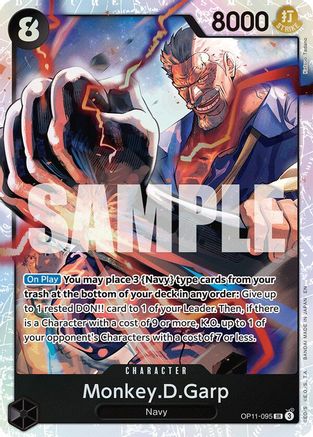 Monkey.D.Garp (OP11-095) - A Fist of Divine Speed Foil