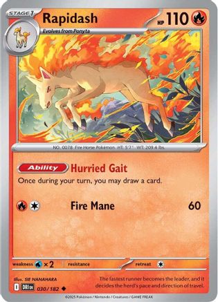 Rapidash 030/182 - Uncommon Reverse Holo